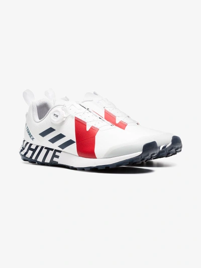 Shop Adidas X White Mountaineering Adidas By White Mountaineering White Terrex Two Boa Lace-up Sneakers
