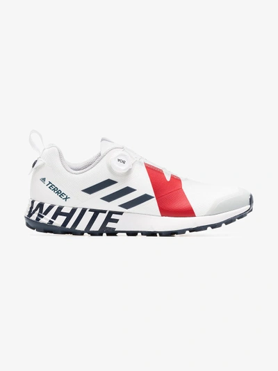Shop Adidas X White Mountaineering Adidas By White Mountaineering White Terrex Two Boa Lace-up Sneakers