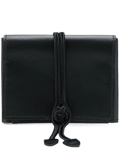 Shop Yohji Yamamoto Multi-foldable Wallet - Black