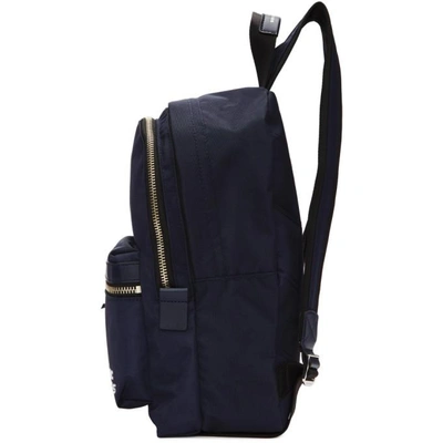 Shop Marc Jacobs Navy Medium Backpack In 415 Midnigh