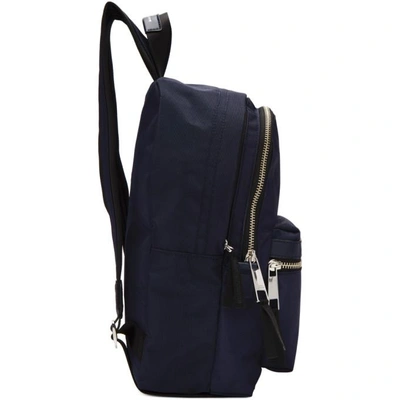 Shop Marc Jacobs Navy Medium Backpack In 415 Midnigh