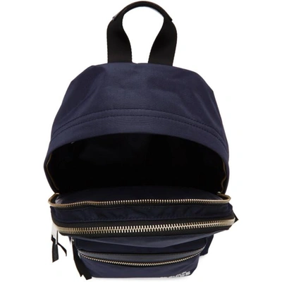 Shop Marc Jacobs Navy Medium Backpack In 415 Midnigh