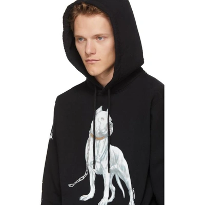 Shop Marcelo Burlon County Of Milan Black Dogo Hoodie In Blkmulti