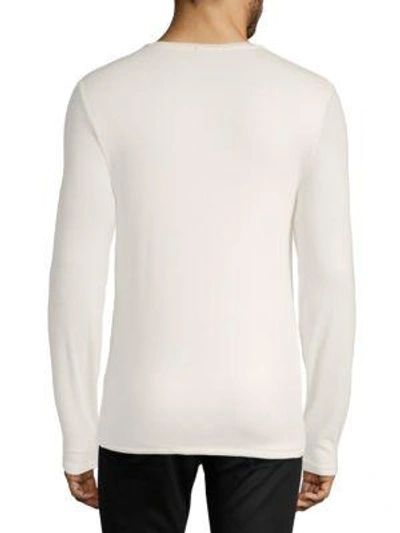 Shop Atm Anthony Thomas Melillo Modal Rib Long Sleeve Top In Black