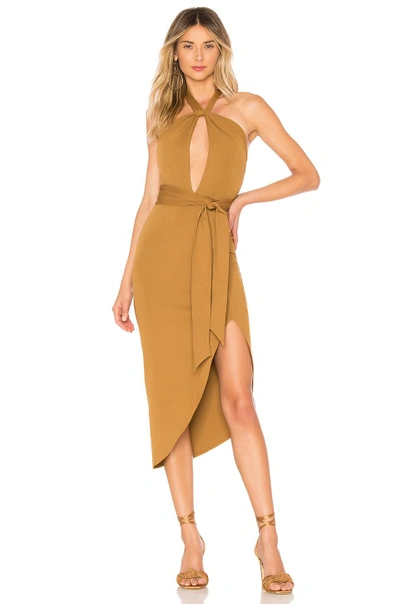 Shop House Of Harlow 1960 X Revolve Loretta Dress In Chocolate. In Toffee