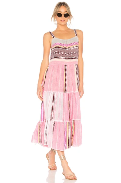 Shop Lemlem Luchia Cascade Dress In Pink