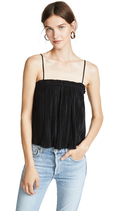 Shop Madewell Texture & Thread Micropleat Tank Top In True Black