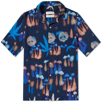 Shop A Kind Of Guise Short Sleeve Giola Shirt In Blue