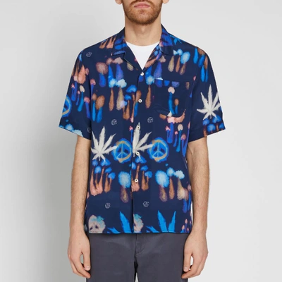 Shop A Kind Of Guise Short Sleeve Giola Shirt In Blue