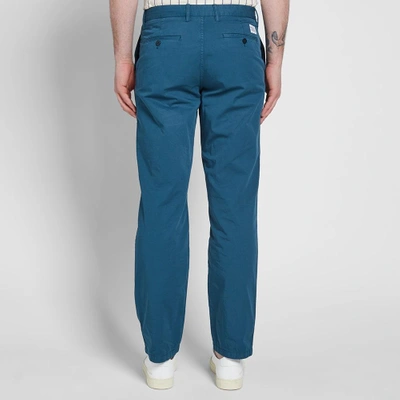 Shop Norse Projects Aros Light Twill Chino In Blue