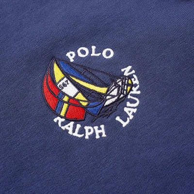 Shop Polo Ralph Lauren Americas Cup Vintage Crew Sweat In Blue