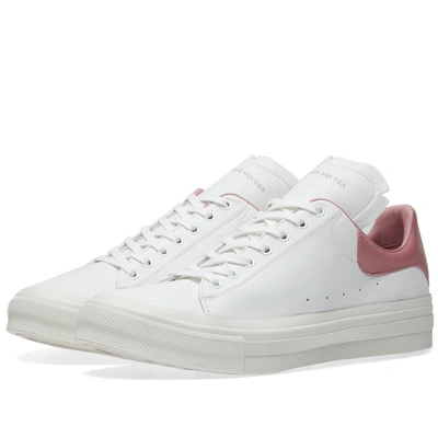 Shop Alexander Mcqueen Leather Cupsole Sneaker In White