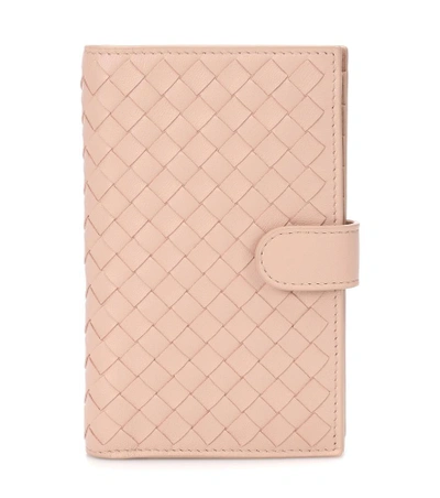 Shop Bottega Veneta Intrecciato Leather Wallet In Pink