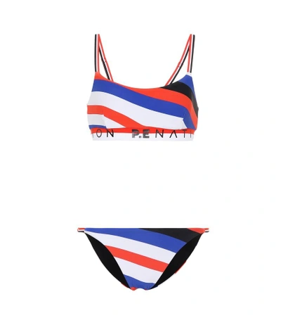 Shop P.e Nation The Redwood State Reversible Bikini In Multicoloured
