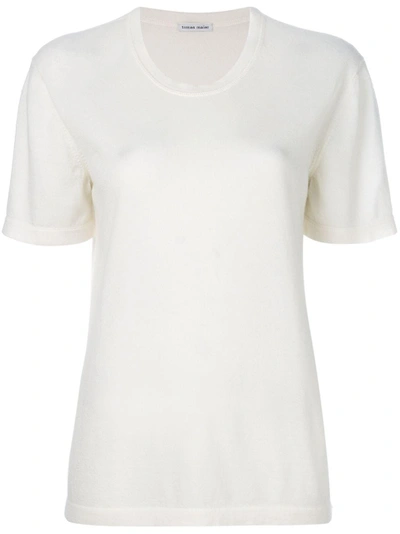 Shop Tomas Maier Baby Cashmere T-shirt - White