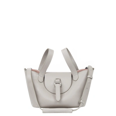 Shop Meli Melo Thela Mini Cross Body Bag Taupe And Orchid