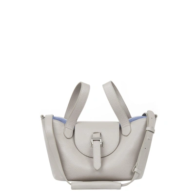 Shop Meli Melo Thela Mini Cross Body Bag Taupe And Lavender