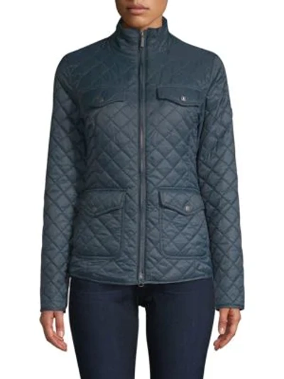 Shop Barbour Formby Quilted Jacket In Navy