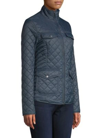 Shop Barbour Formby Quilted Jacket In Navy