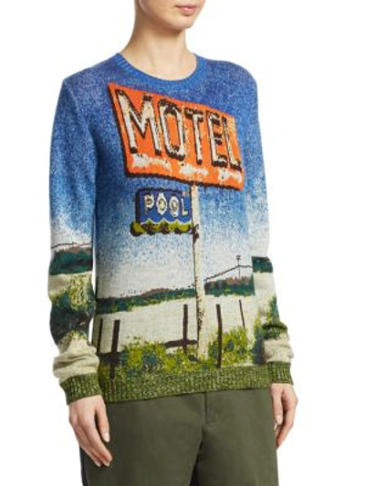 Shop N°21 Motel-print Sweater In Multi