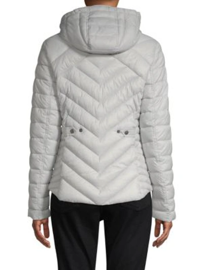 Shop Barbour Pentle Quilted Jacket In Ice White