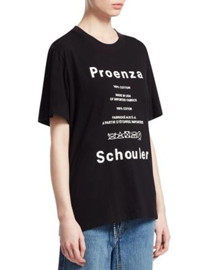 Shop Proenza Schouler Graphic Print Tee In Black