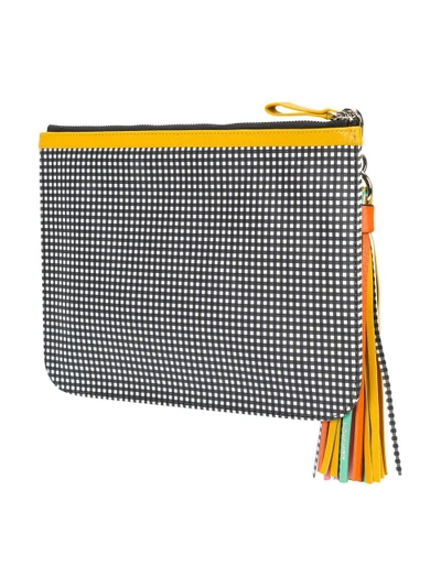 Shop Pierre Hardy Checkered Print Clutch