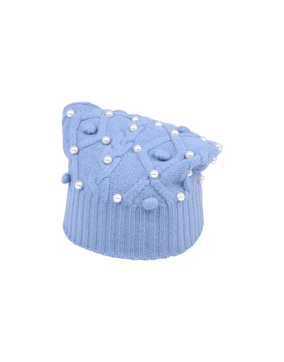 Shop Sacai Luck Hat In Pastel Blue