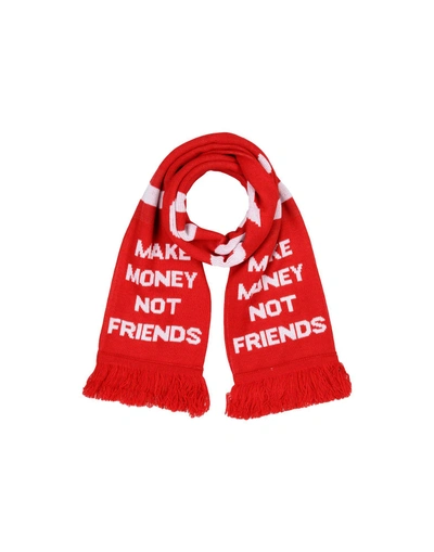 Shop Make Money Not Friends Scarves In Red
