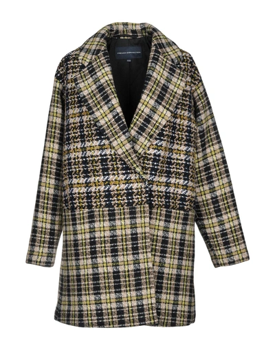 Shop French Connection Coat In Dark Blue