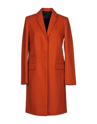 Shop French Connection Coat In Rust