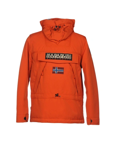 Shop Napapijri Jackets In Orange