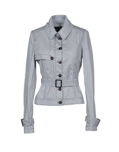 Shop Armani Jeans Jacket In Grey