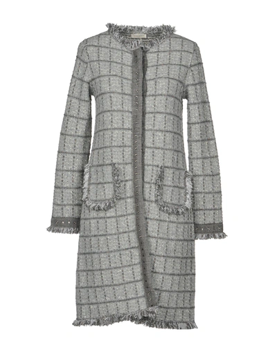 Shop Bruno Manetti Overcoats In Grey