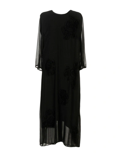 Shop Zucca Midi Dress In Black