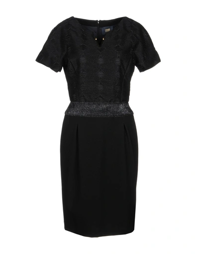 Shop Class Roberto Cavalli Cavalli Class Woman Midi Dress Black Size 6 Viscose, Polyamide, Elastane, Polyester