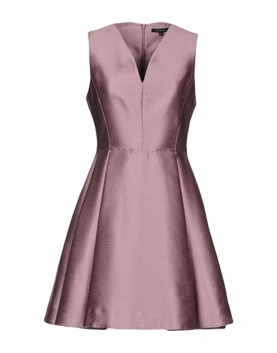 Shop Tara Jarmon Short Dress In Lilac