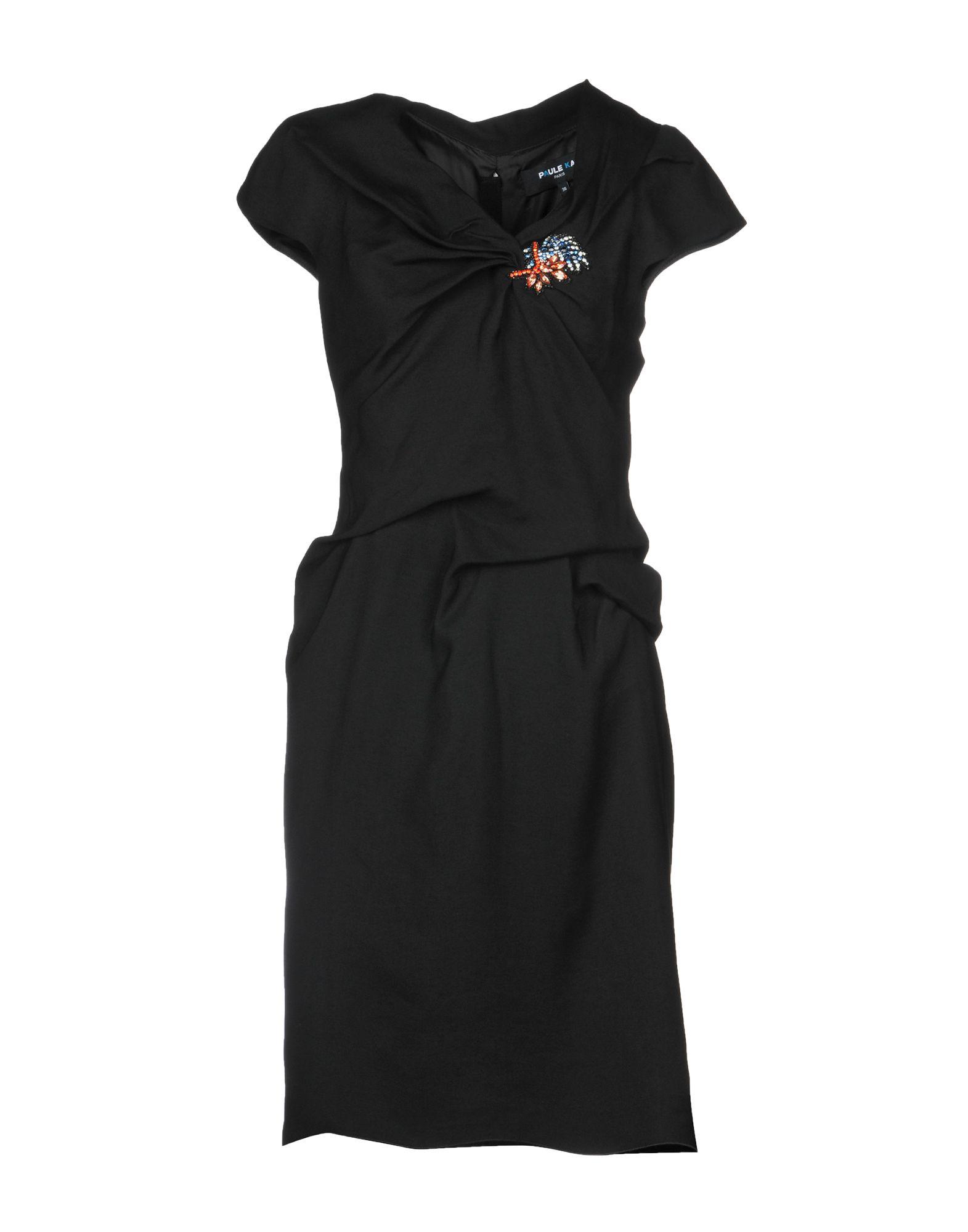 plain black short dress