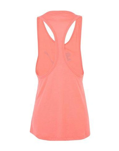 Shop Puma Tops In Salmon Pink