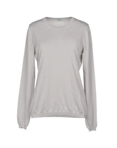 Shop Malo Cashmere Blend In Light Grey