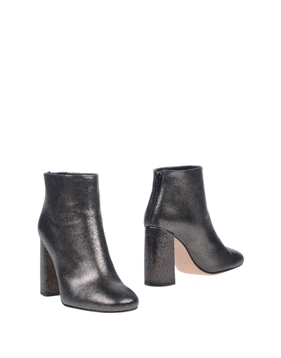 Shop Anna F Ankle Boots In Steel Grey