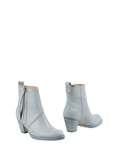 Shop Acne Studios Ankle Boots In Azure
