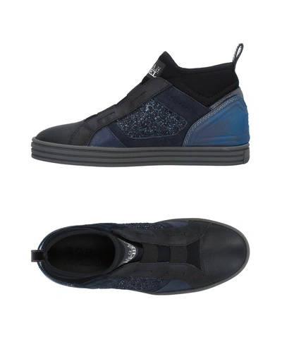 Shop Hogan Rebel Woman Sneakers Black Size 5.5 Leather, Textile Fibers