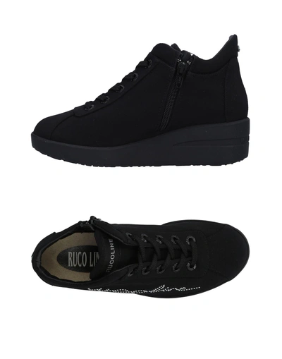 Shop Ruco Line Rucoline Woman Sneakers Black Size 8 Textile Fibers