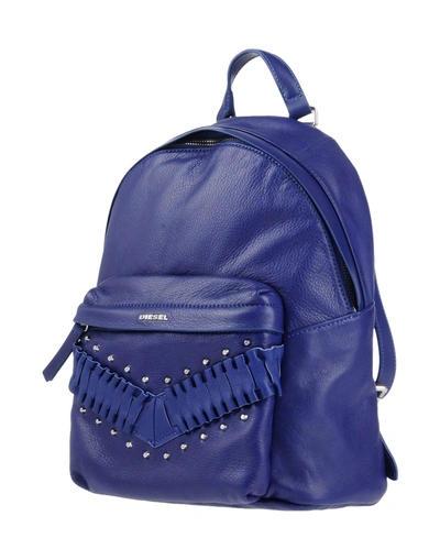Shop Diesel Backpacks & Fanny Packs In Blue