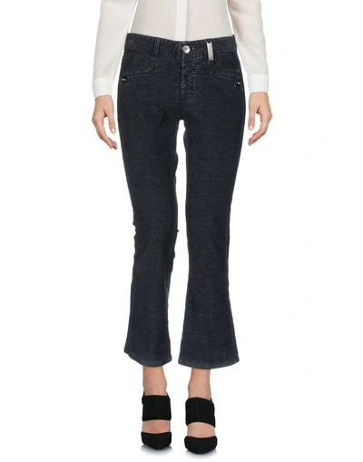 Shop High Woman Pants Black Size 12 Cotton, Polyester, Elastane