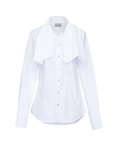 Shop Balossa Shirts & Blouses With Bow In White