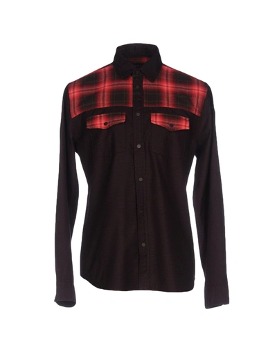 Shop Marc By Marc Jacobs Patterned Shirt In Maroon