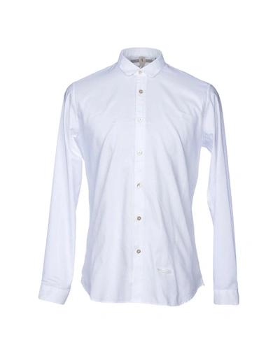 Shop Dnl Solid Color Shirt In White