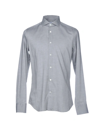 Shop Guglielminotti Solid Color Shirt In Grey